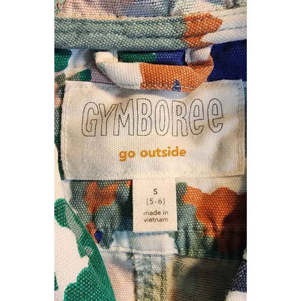 Gymboree camo Hooded Jacket go‎ outside S (5-6) abstract colorful print